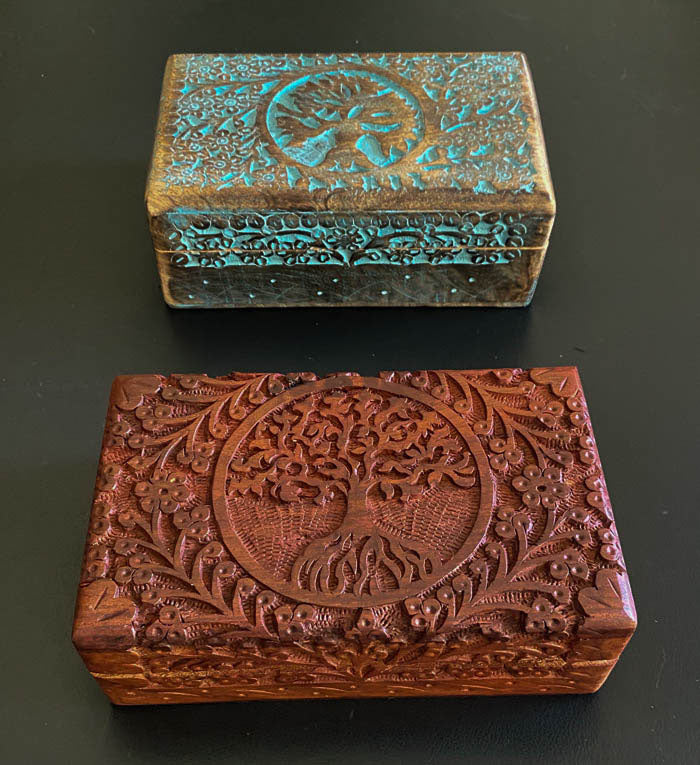 "White Feather Story" Ornament Boxes