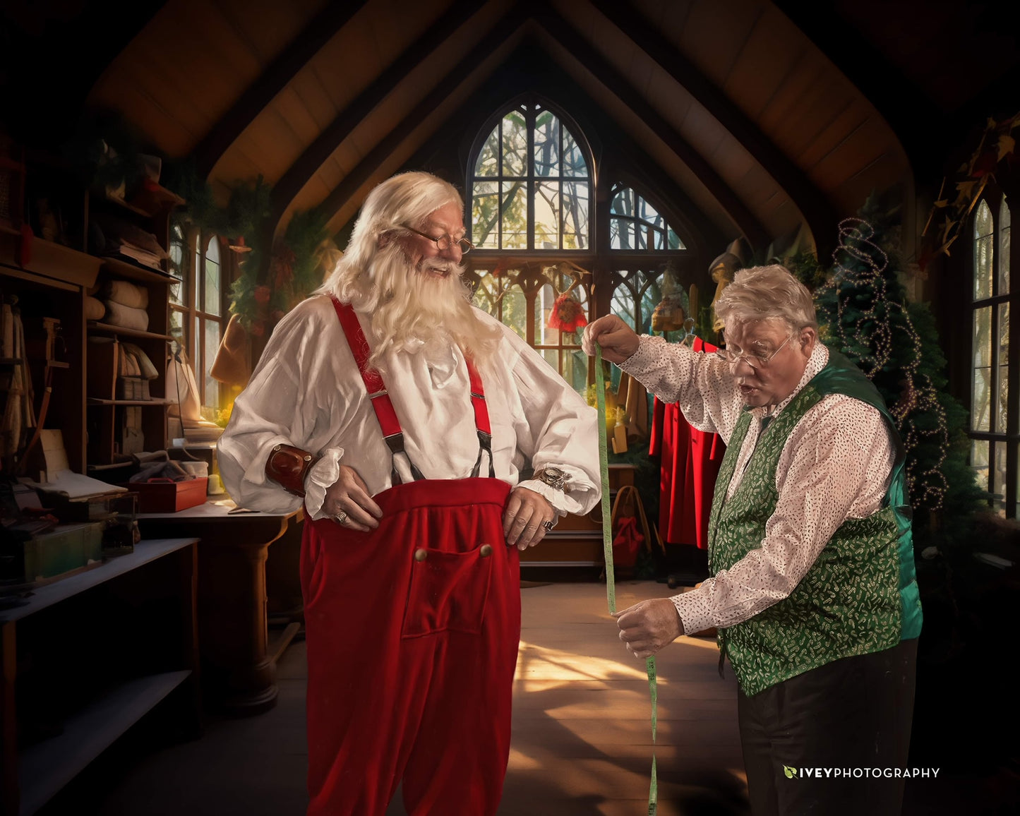 Wool/Cashmere "Cola" Style Professional Santa Claus Suit