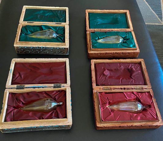 "White Feather Story" Ornament Boxes